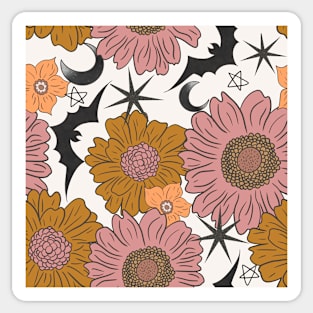 Batty Flowers Sticker